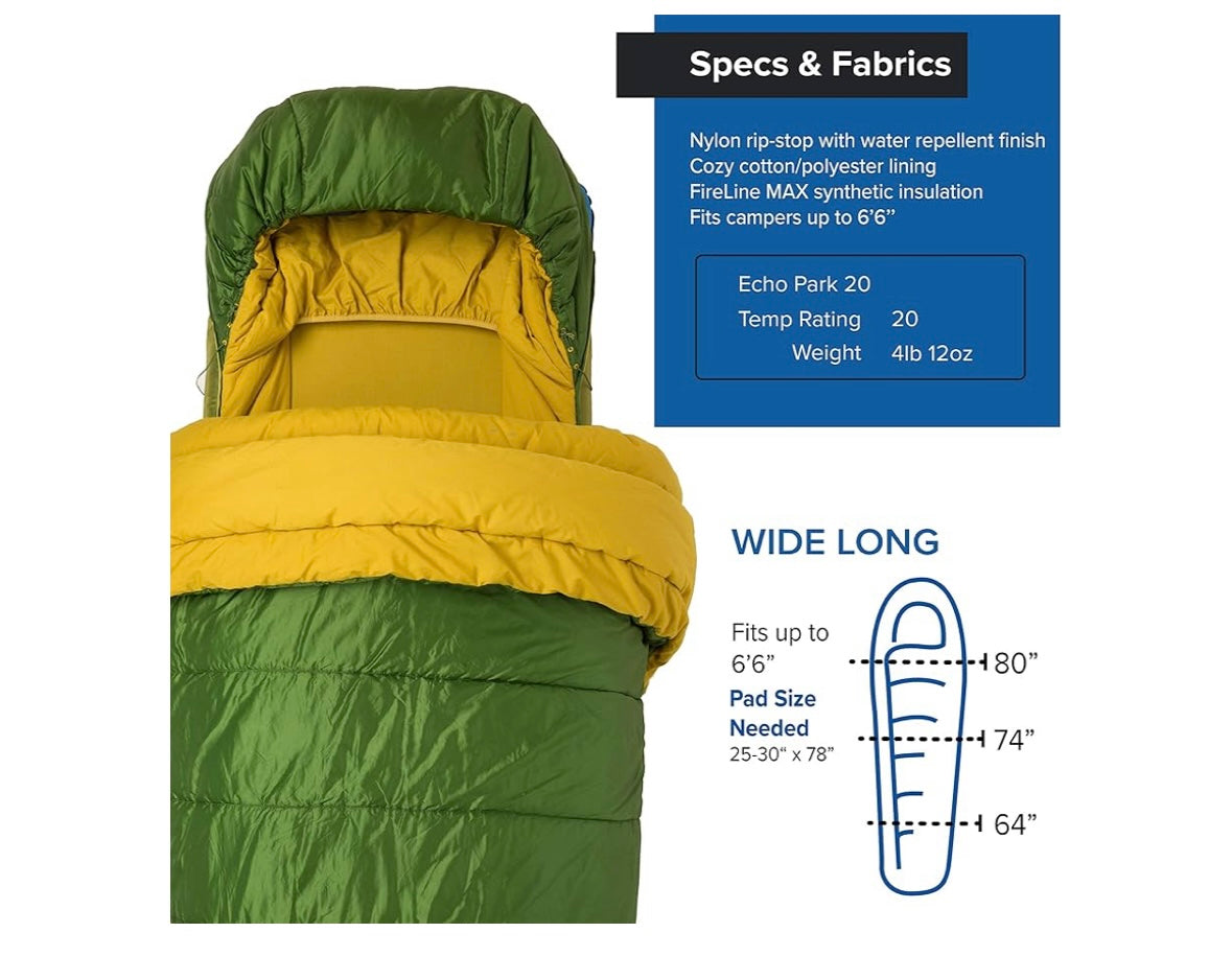 Echo Park 20 Long Large Sleeping Bag